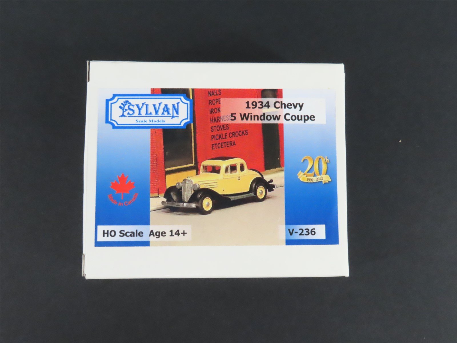 HO 1/87 Scale Sylvan Scale Models Kit V-236 Auto 1934 Chevy 5 Window Coupe