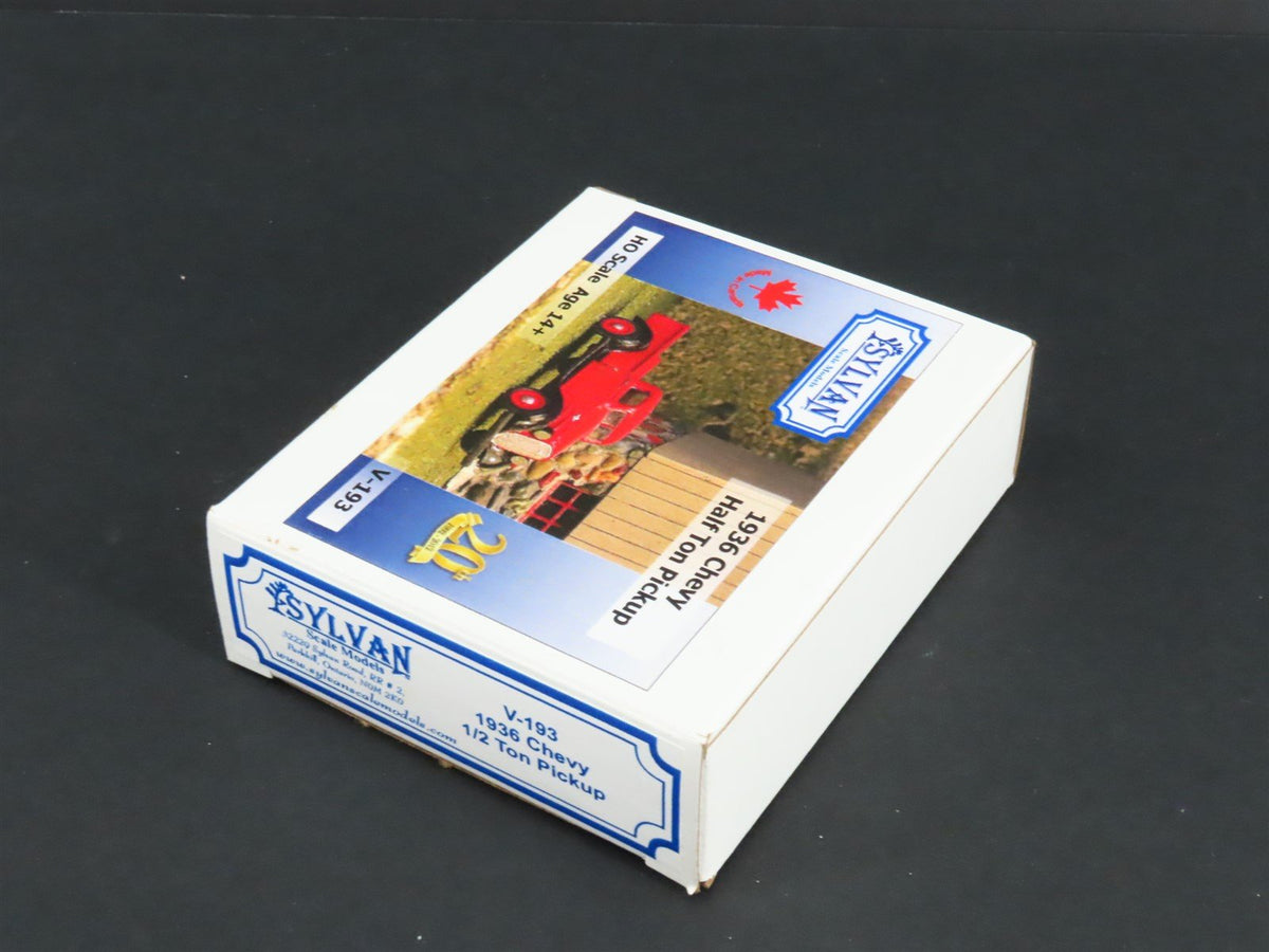 HO 1/87 Scale Sylvan Scale Models Kit V-193 1936 Chevy Half Ton Pickup Truck