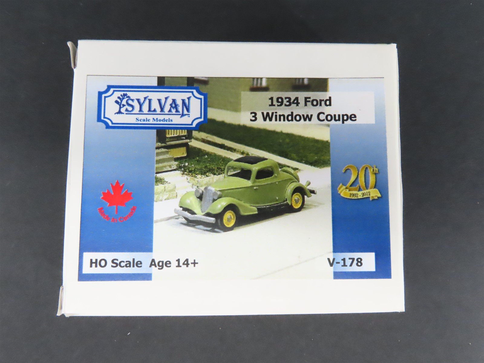 HO 1/87 Scale Sylvan Scale Models Kit V-178 Automobile 1934 Ford 3-Window Coupe