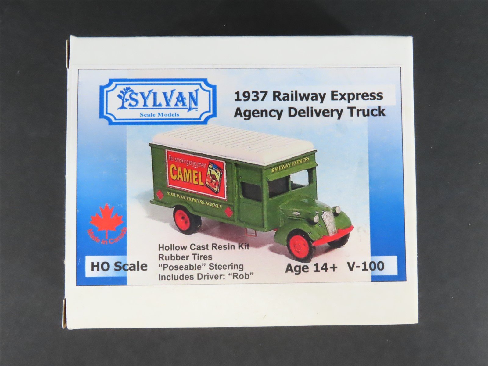 HO Sylvan Scale Models Kit V-100 1937 REA Railway Express Agency Delivery Truck