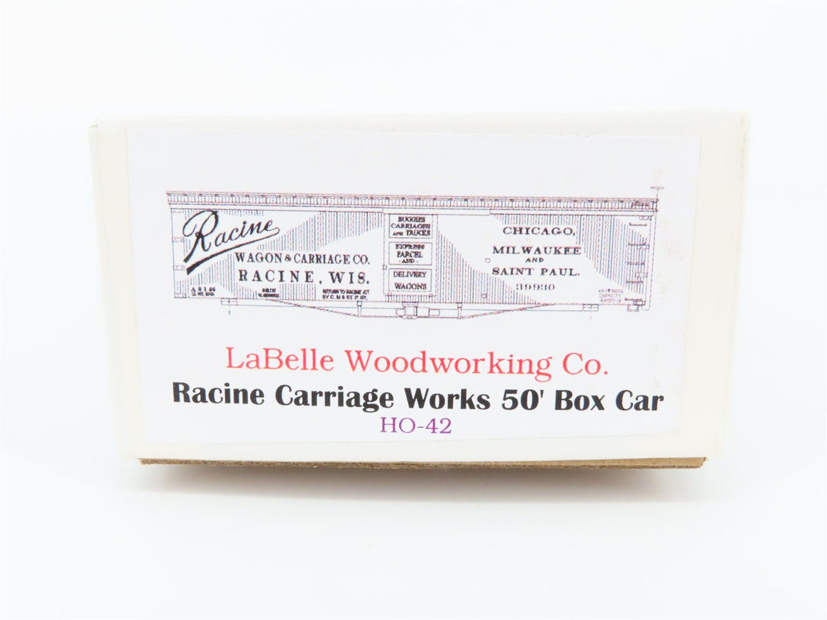 HO Scale LaBelle Kit HO-42 CM&amp;StP Racine Carriage Works 50&#39; Box Car