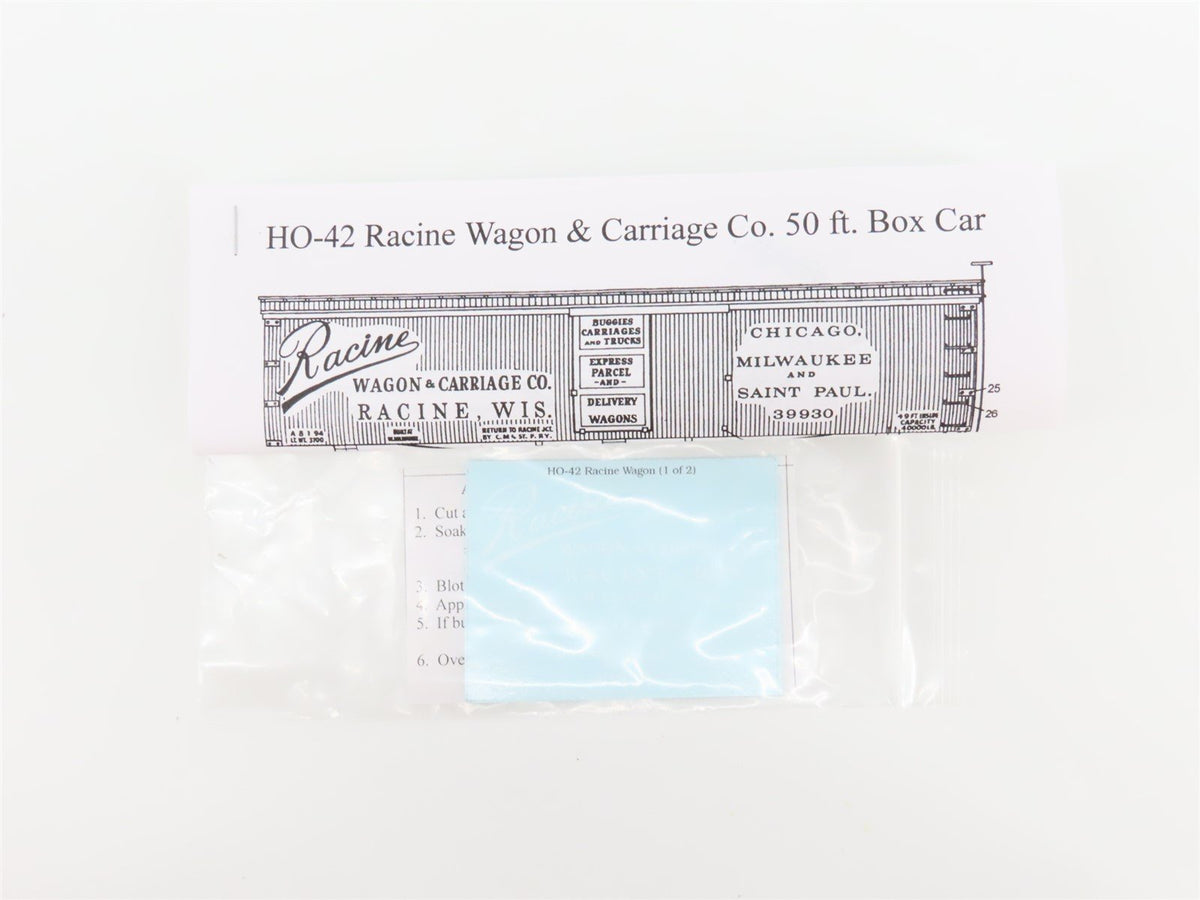 HO Scale LaBelle Kit HO-42 CM&amp;StP Racine Carriage Works 50&#39; Box Car