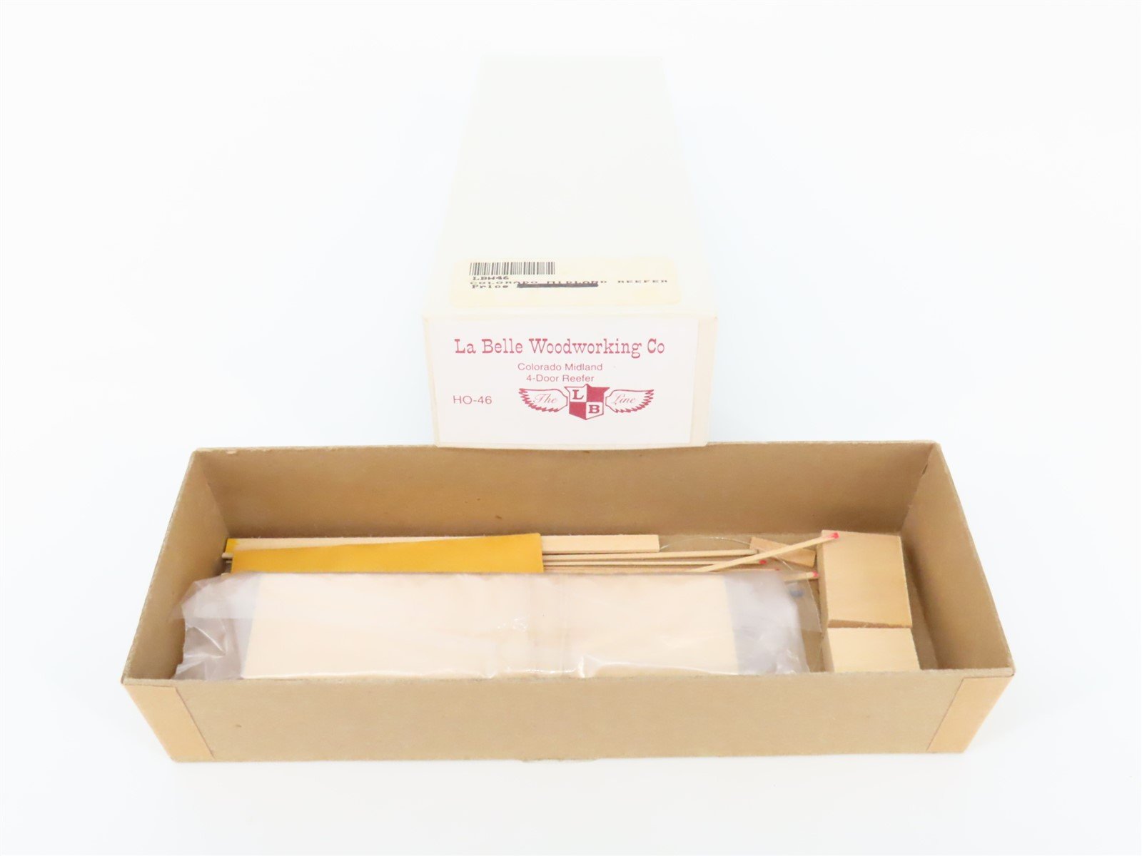 HO Scale LaBelle Woodworking Kit HO-46 Colorado Midland 4-Door Reefer