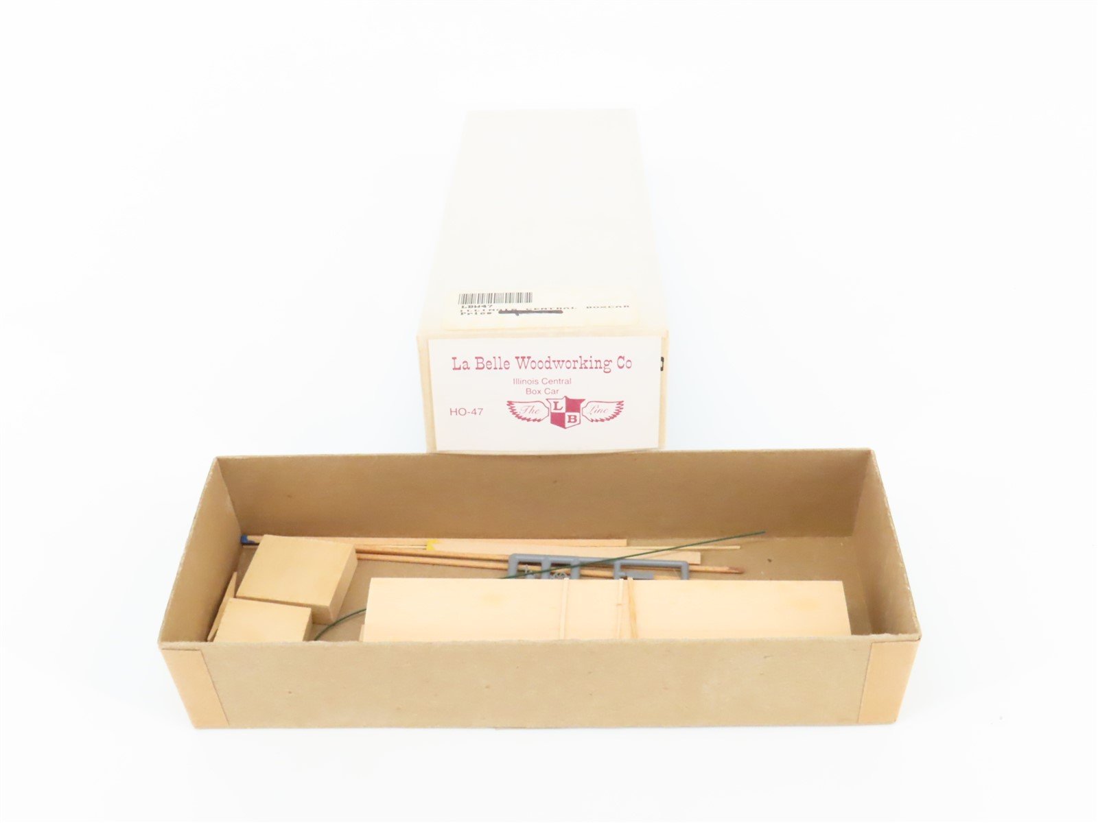 HO Scale LaBelle Woodworking Kit HO-47 IC Illinois Central Box Car