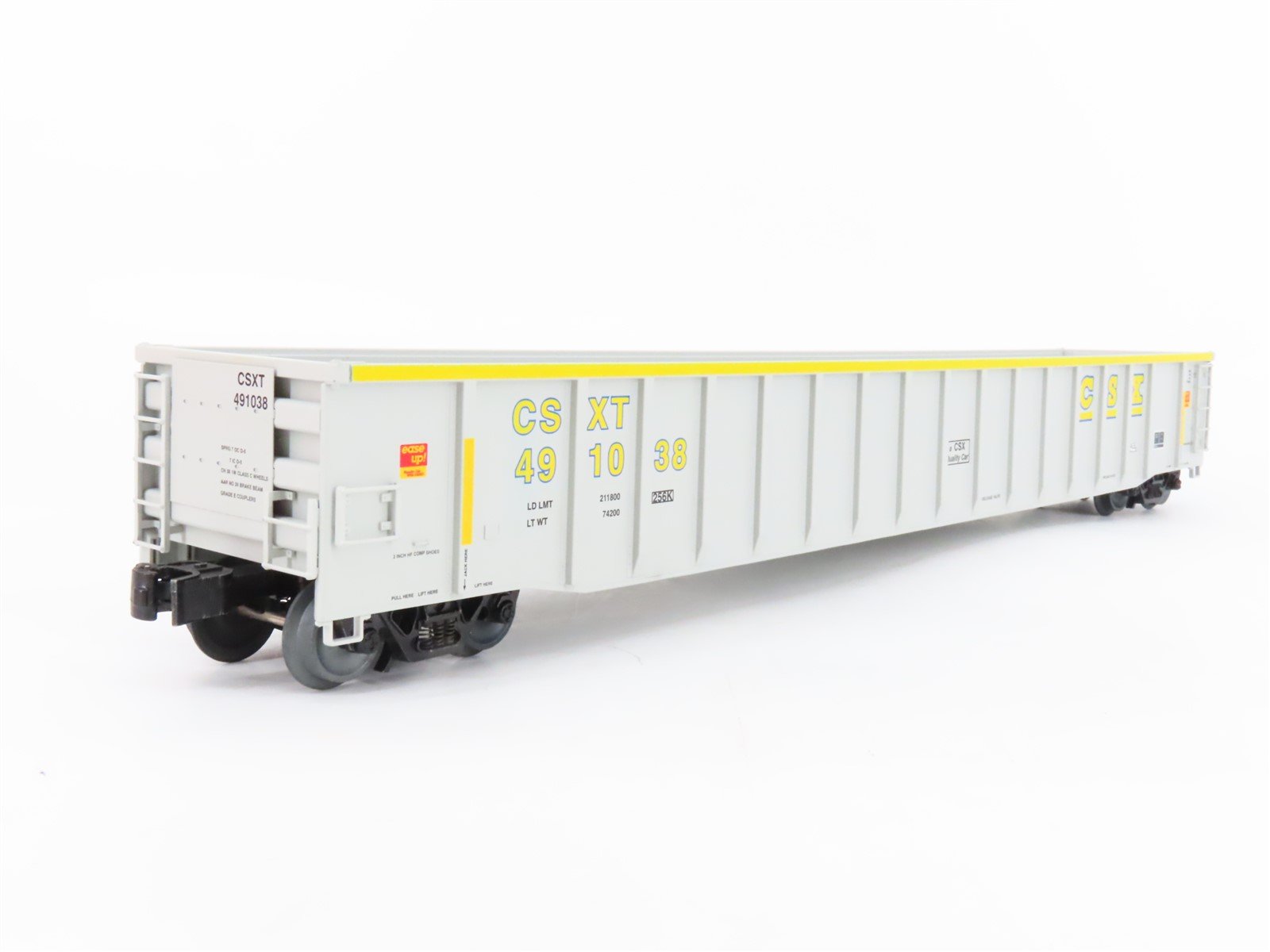 O Gauge 3-Rail Lionel 2126350 CSX CSXT 65' Mill Gondola #491038