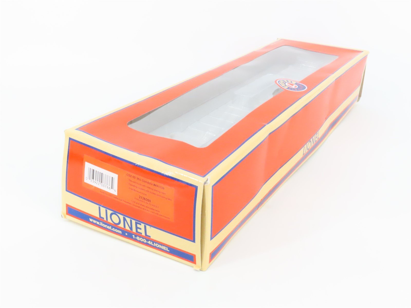 O Gauge 3-Rail Lionel 2126350 CSX CSXT 65' Mill Gondola #491038