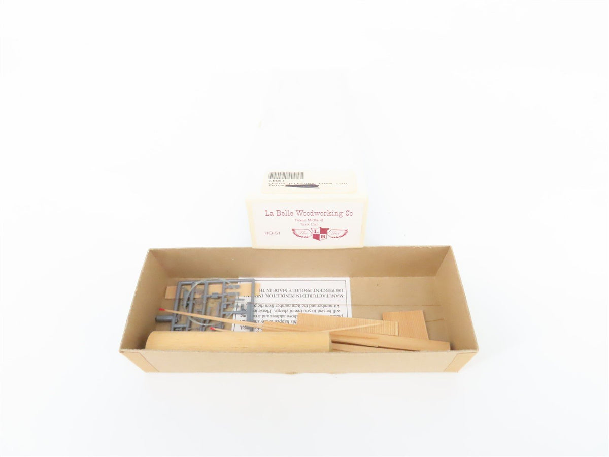 HO Scale LaBelle Woodworking Kit HO-51 TMRR Texas Midland Route Tank Car