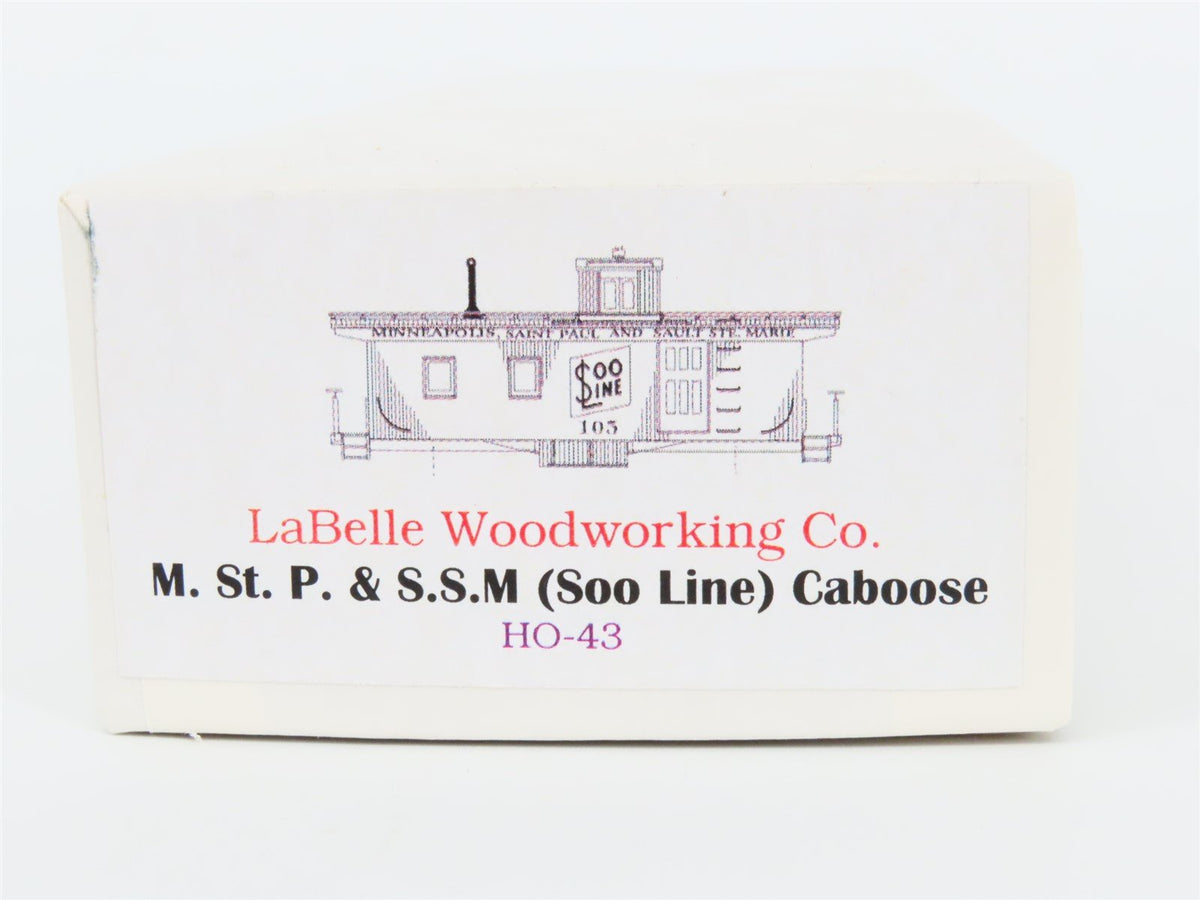 HO Scale LaBelle Craftsman Kit HO-43 MStP&amp;SSM SOO Line Caboose - SEALED