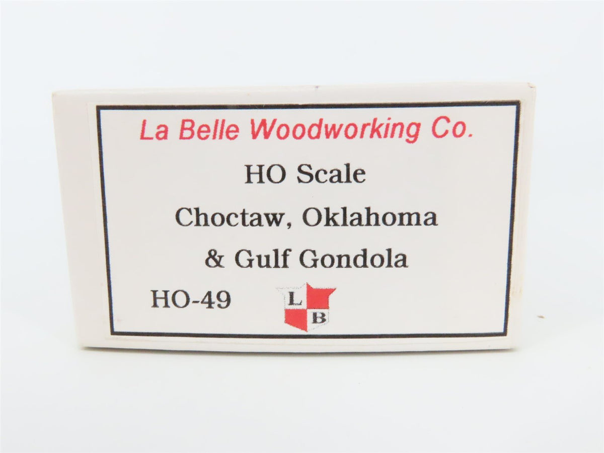 HO Scale LaBelle Kit HO-49 CO&amp;G Choctaw, Oklahoma &amp; Gulf Wood Gondola