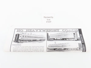 HO Branchline Blueprint Kit 5121 GN Great Northern 80' Coach Passenger #952