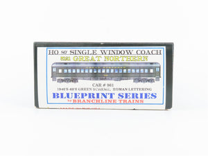 HO Branchline Blueprint Kit 5121 GN Great Northern 80' Coach Passenger #961