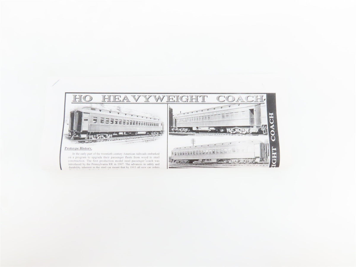 HO Branchline Blueprint Kit 5121 GN Great Northern 80&#39; Coach Passenger #961