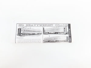 HO Branchline Blueprint Kit 5121 GN Great Northern 80' Coach Passenger #961