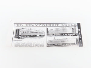 HO Branchline Blueprint Kit 5121 GN Great Northern 80' Coach Passenger #965