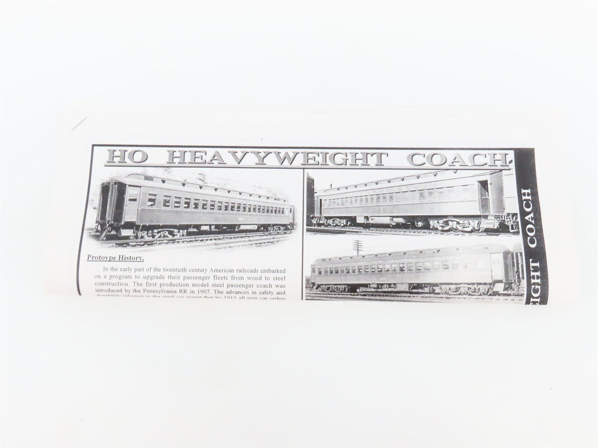 HO Branchline Blueprint Kit 5106 CP Canadian Pacific 80&#39; Coach Passenger #986