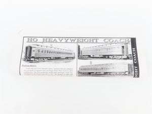 HO Branchline Blueprint Kit 5106 CP Canadian Pacific 80' Coach Passenger #986