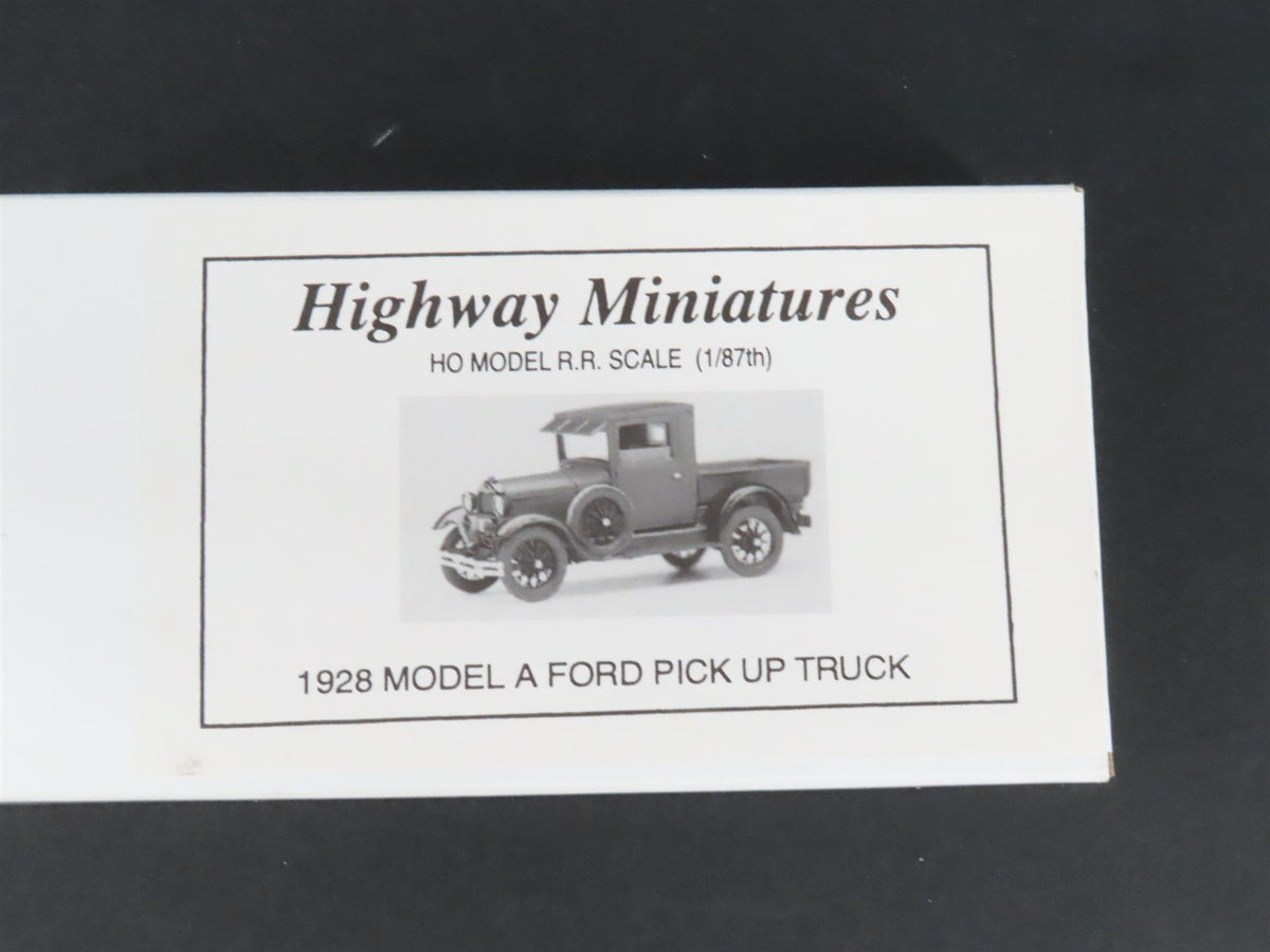 HO Scale Jordan Highway Miniatures Kit 360-240 1928 Model A Ford Pick Up Truck