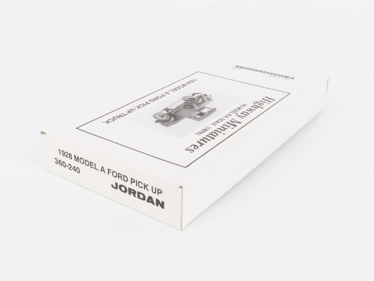 HO Jordan Highway Miniatures Kit 360-240 1928 Model A Ford Pick Up Truck SEALED