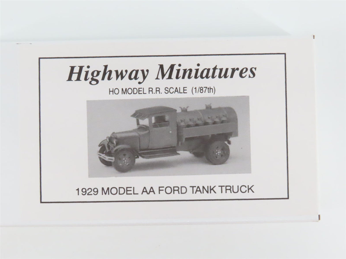 HO Scale Jordan Highway Miniatures Kit 360-239 1929 Model AA Ford Tank Truck