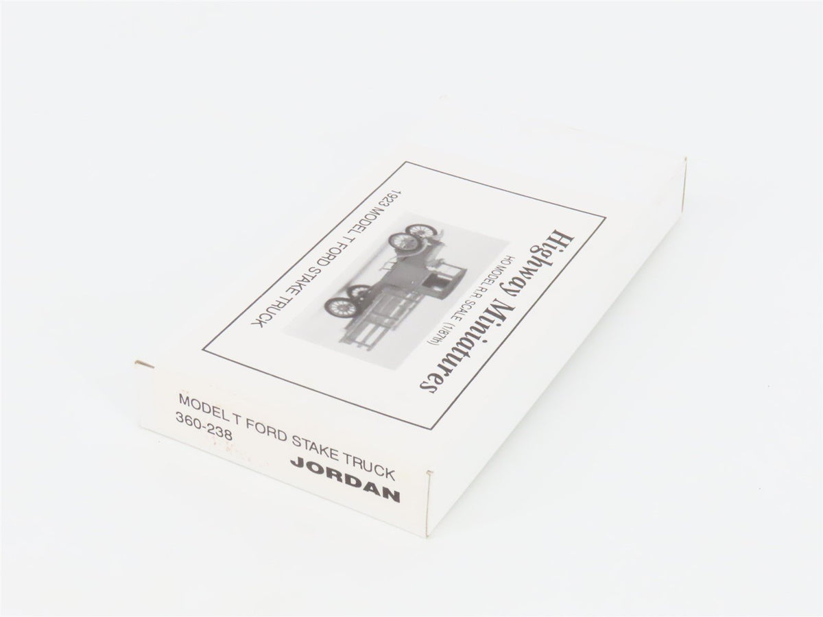 HO Jordan Highway Miniatures Kit 360-238 1923 Model T Ford Stake Truck - SEALED