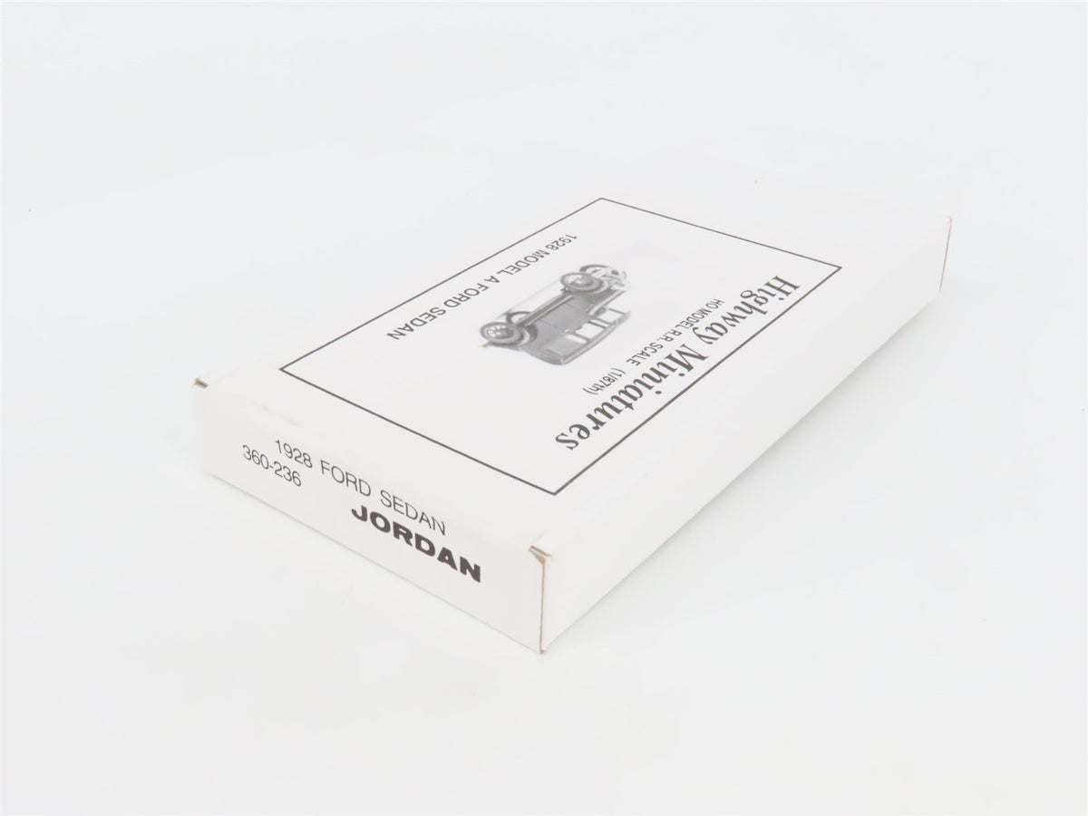 HO Scale Jordan Highway Miniatures Kit 360-236 1928 Model A Ford Sedan - SEALED
