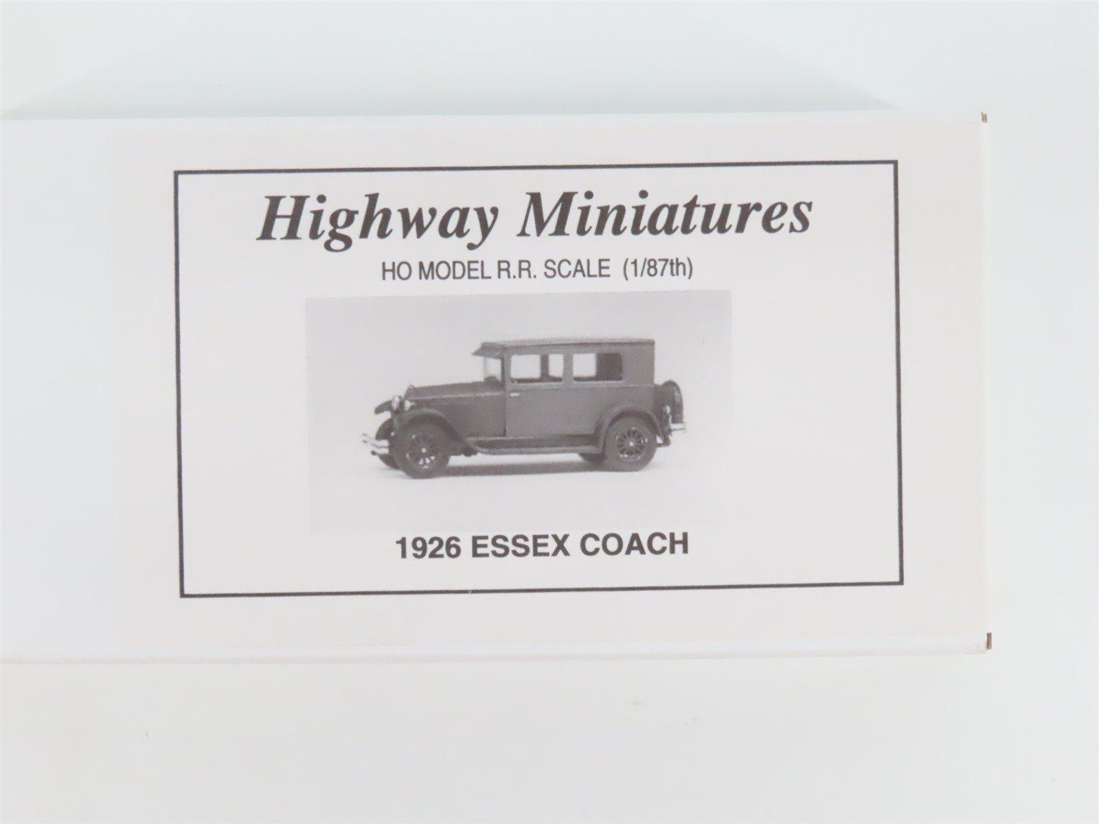 HO Jordan Highway Miniatures Kit 360-222 Automobile 1926 Essex Coach - SEALED