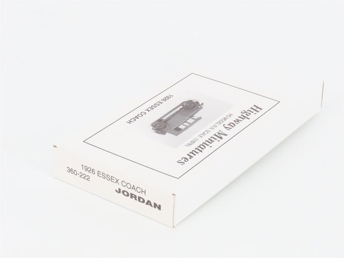 HO Jordan Highway Miniatures Kit 360-222 Automobile 1926 Essex Coach - SEALED