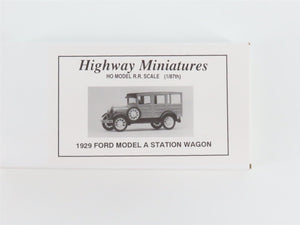 HO Jordan Highway Miniatures Kit 360-217 1929 Ford Model A Station Wagon SEALED