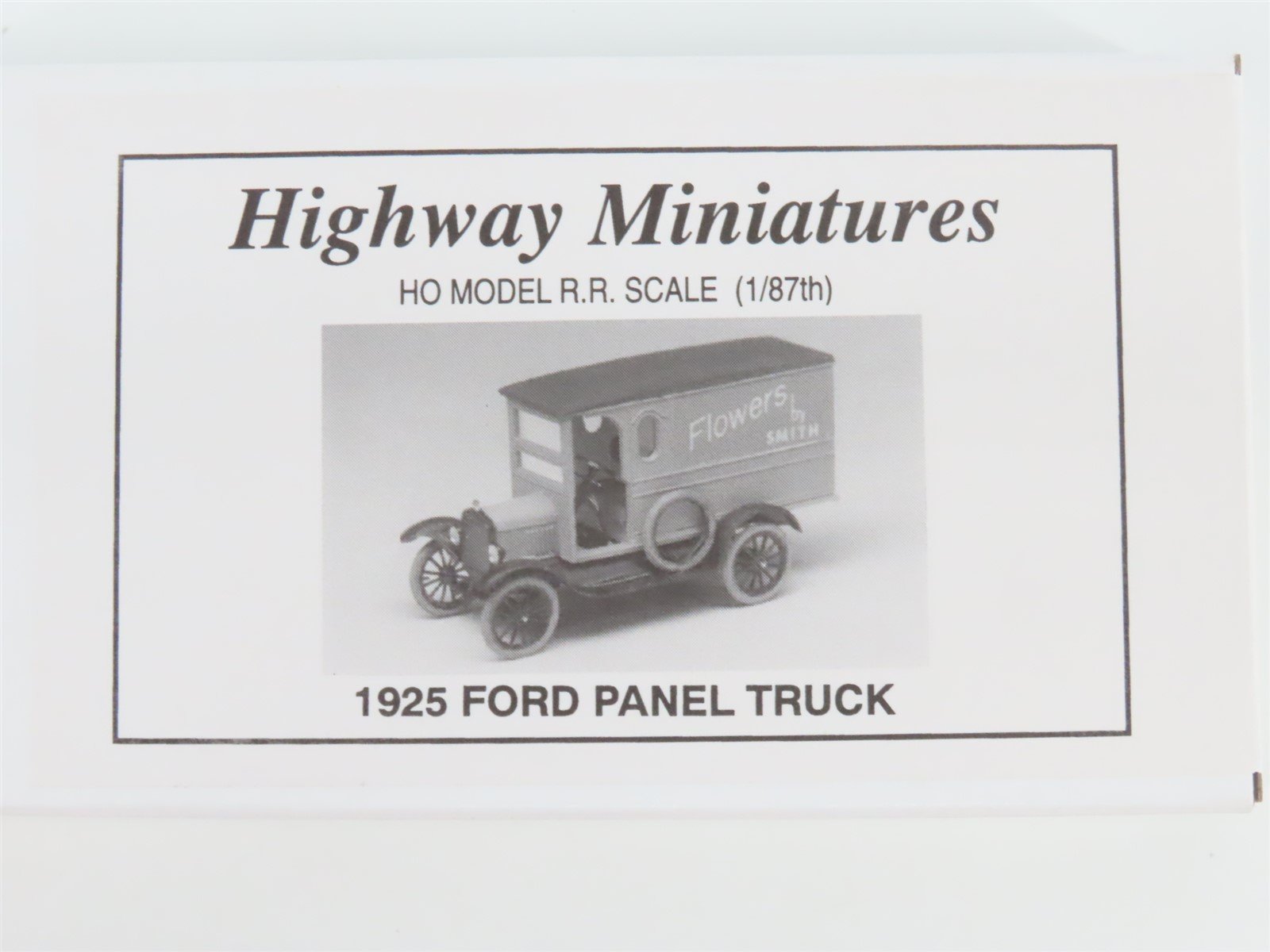 HO Scale Jordan Highway Miniatures Kit 360-216 1925 Ford Panel Truck - SEALED