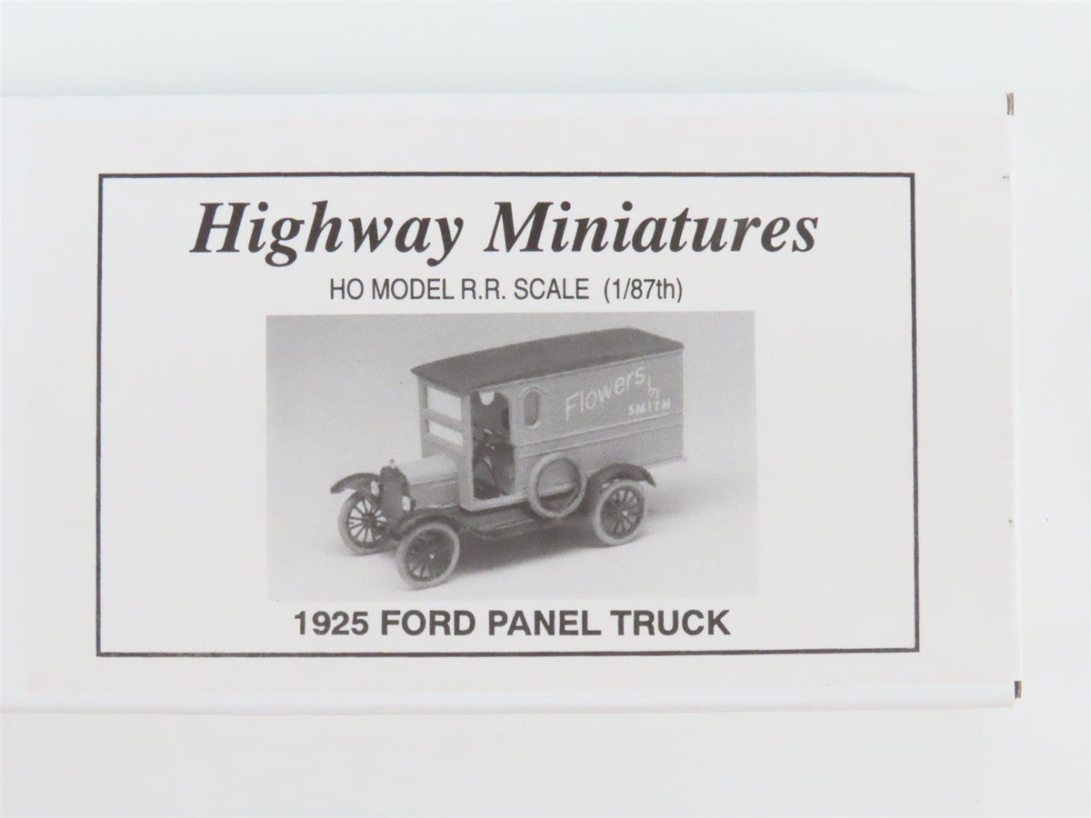 HO Scale Jordan Highway Miniatures Kit 360-216 1925 Ford Panel Truck