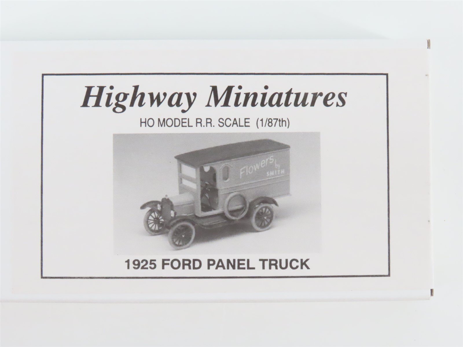 HO Scale Jordan Highway Miniatures Kit 360-216 1925 Ford Panel Truck
