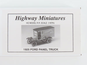 HO Scale Jordan Highway Miniatures Kit 360-216 1925 Ford Panel Truck