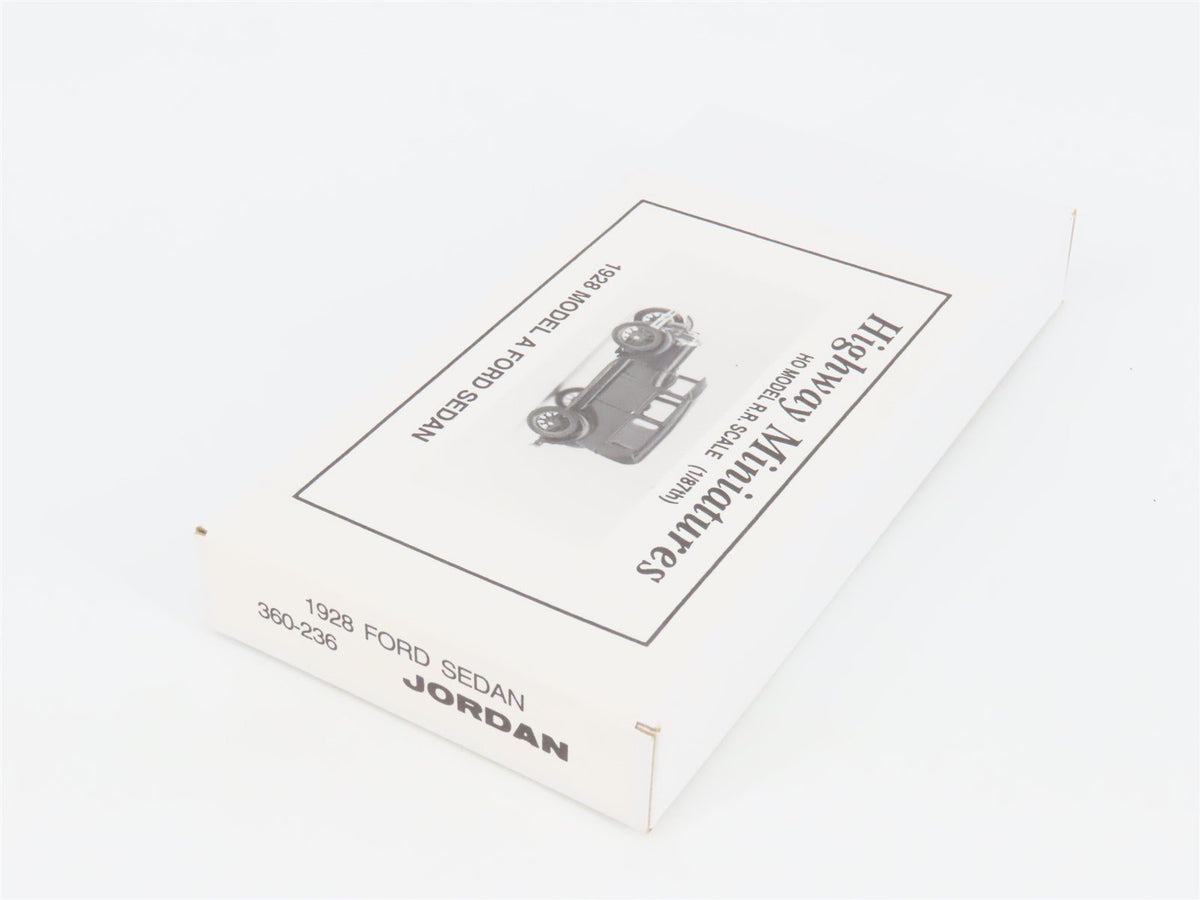 HO Scale Jordan Highway Miniatures Kit 360-236 1928 Model A Ford Sedan - SEALED