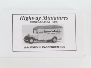 HO Jordan Highway Miniatures Kit 360-229 1934 Ford 21 Passenger Bus - SEALED