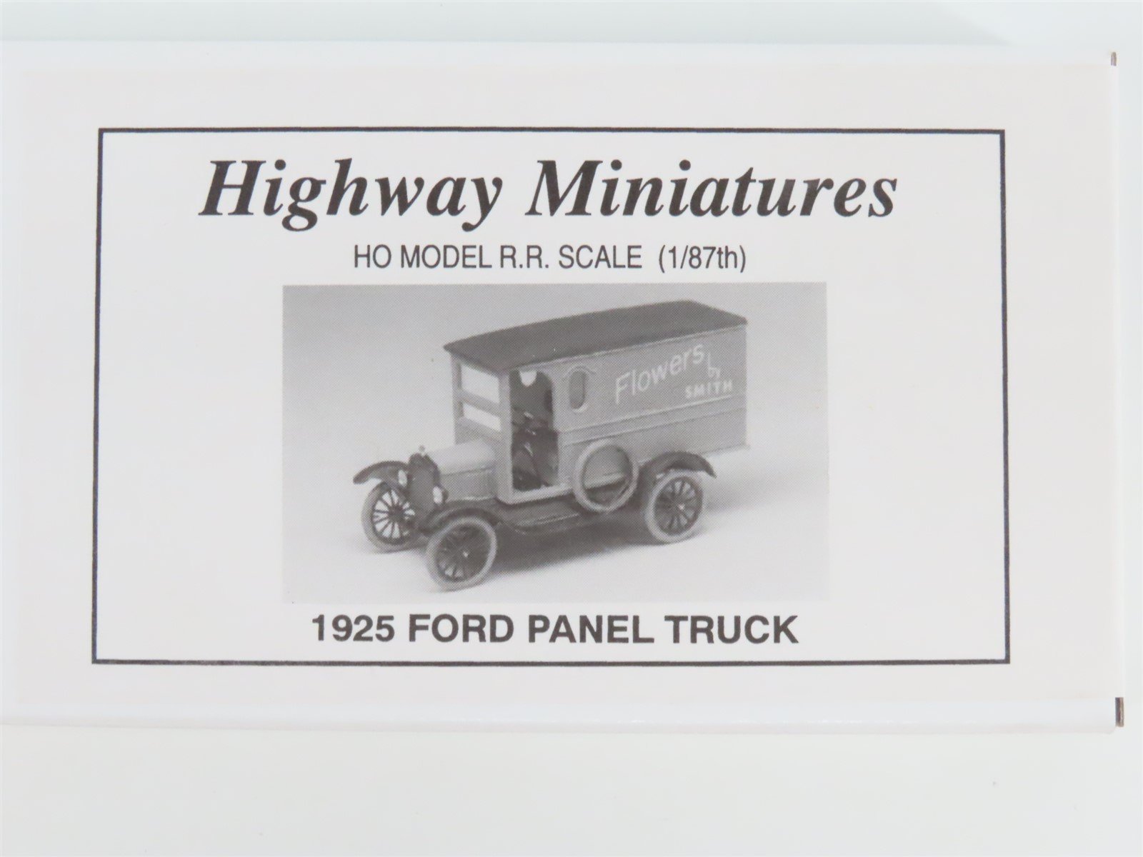 HO Scale Jordan Highway Miniatures Kit 360-216 1925 Ford Panel Truck - SEALED