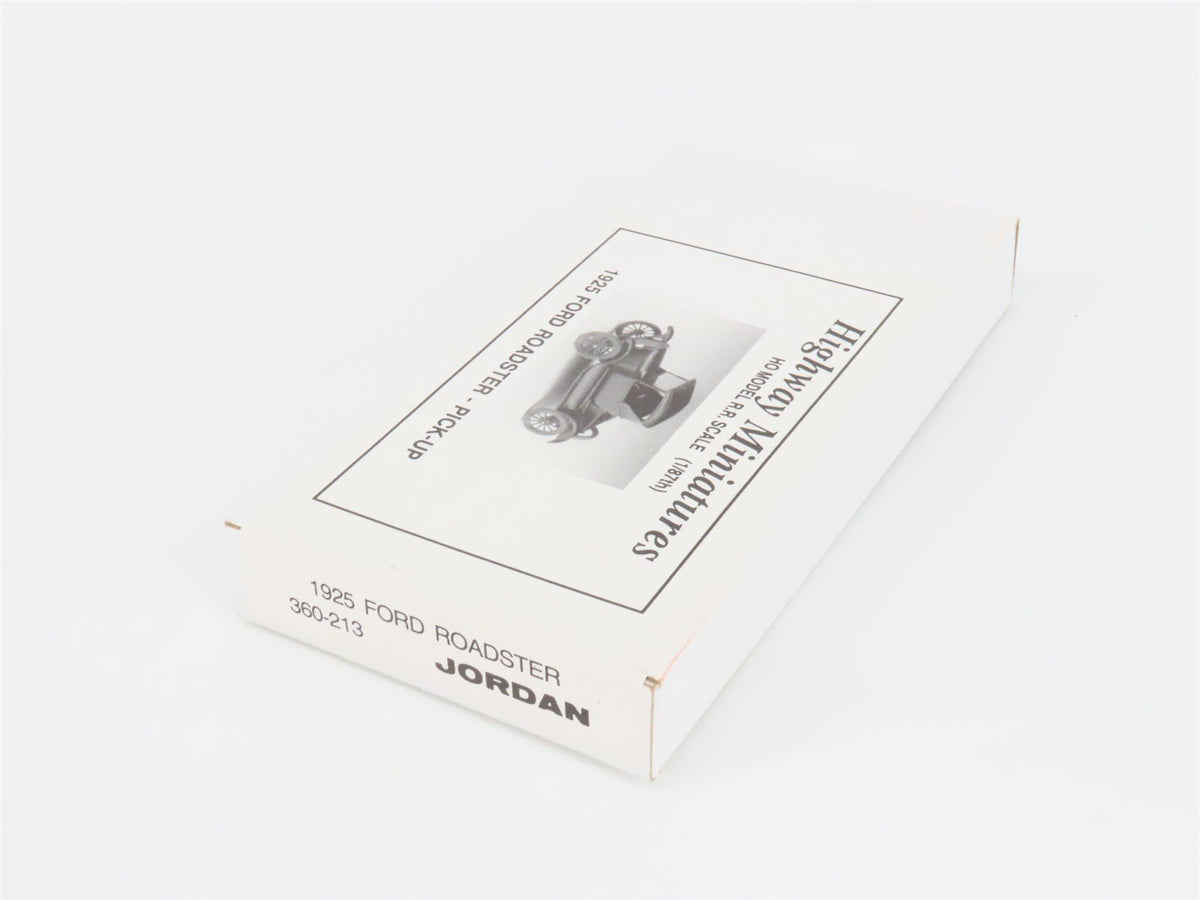 HO Jordan Highway Miniatures Kit 360-213 1925 Ford Roadster Pick-Up - SEALED