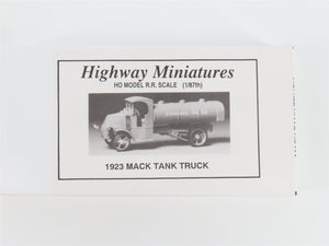 HO Jordan Highway Miniatures Kit 360-212 1923 Mack Tank Truck - SEALED