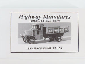 HO Jordan Highway Miniatures Kit 360-210 1923 Mack Dump Truck - SEALED