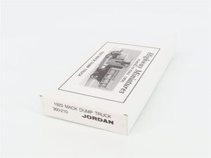 HO Scale Jordan Highway Miniatures Kit 360-210 1923 Mack Dump Truck