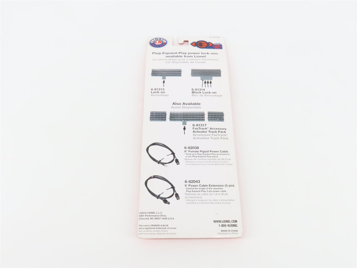 O Gauge 3-Rail Lionel 6-81313 FasTrack Plug Expand Play Power Lock-On Track