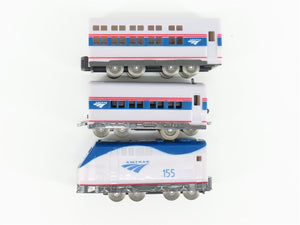 LEC USA Train Series #506623 AMTK Amtrak P42 Diesel Passenger Toy Train Set