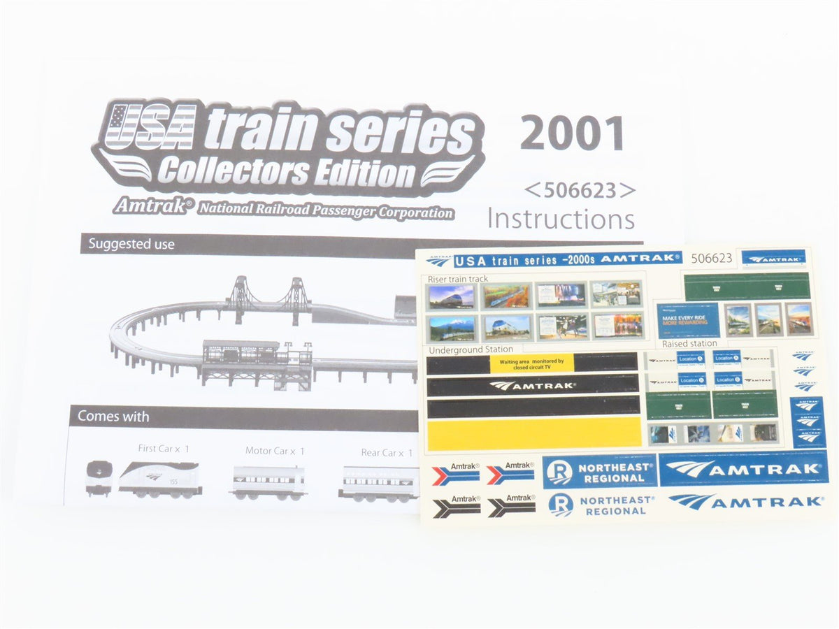 LEC USA Train Series #506623 AMTK Amtrak P42 Diesel Passenger Toy Train Set