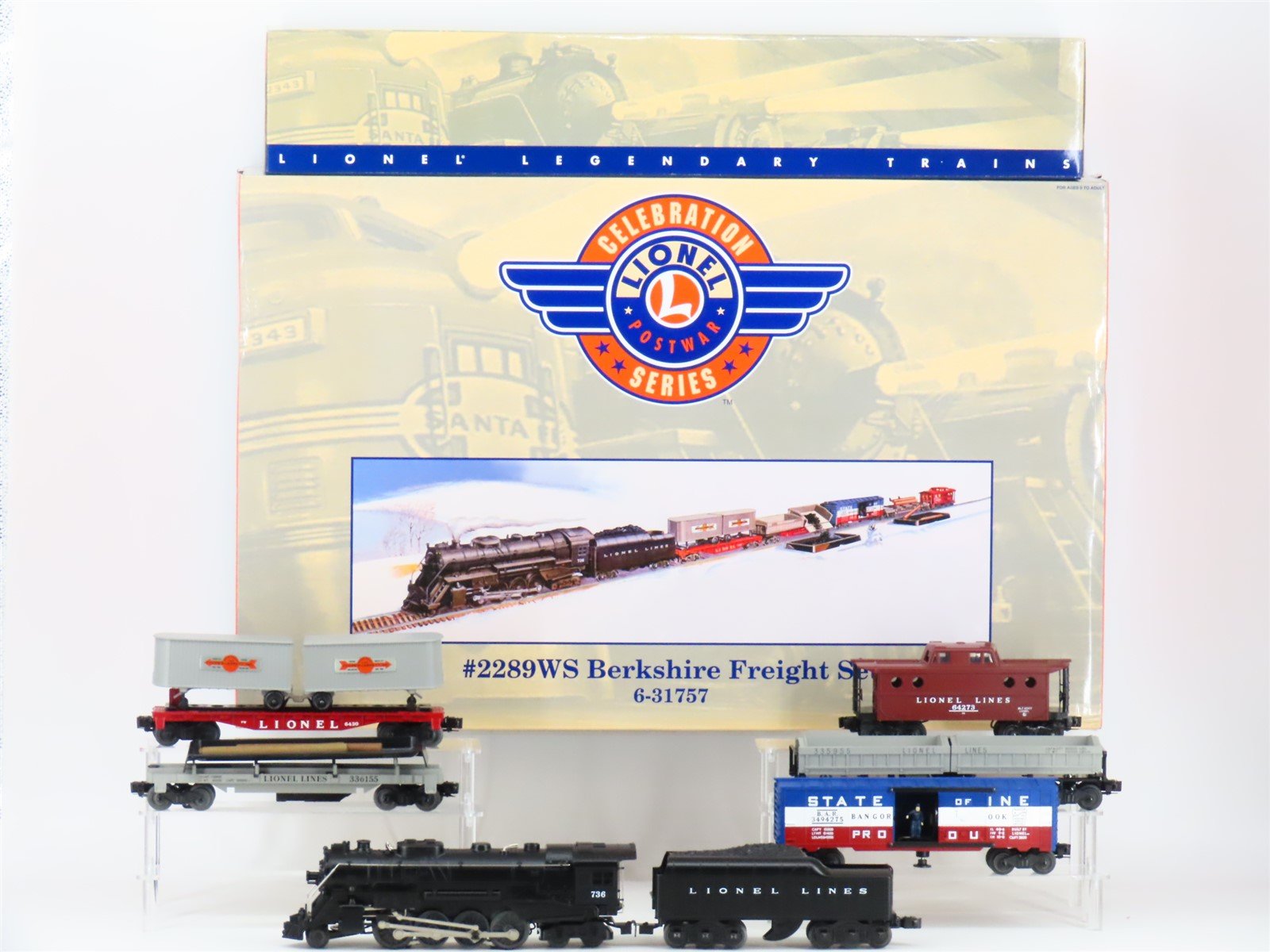 O 3-Rail Lionel 6-31757 #2289WS Celebration Berkshire Steam Freight Set w/ Sound