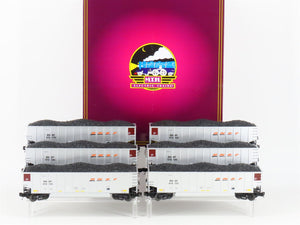 O Gauge 3-Rail MTH 20-90740 BNSF Railway Coalporter Hopper w/ Load 6-Car Set