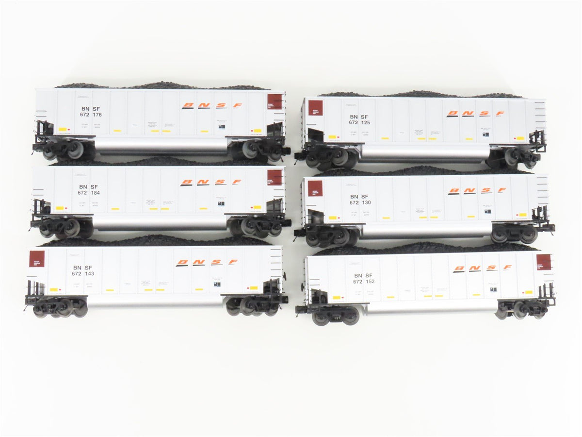 O Gauge 3-Rail MTH 20-90740 BNSF Railway Coalporter Hopper w/ Load 6-Car Set