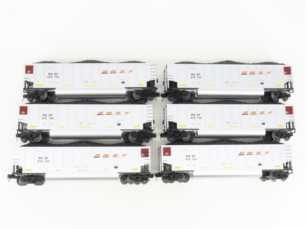O Gauge 3-Rail MTH 20-90740 BNSF Railway Coalporter Hopper w/ Load 6-Car Set