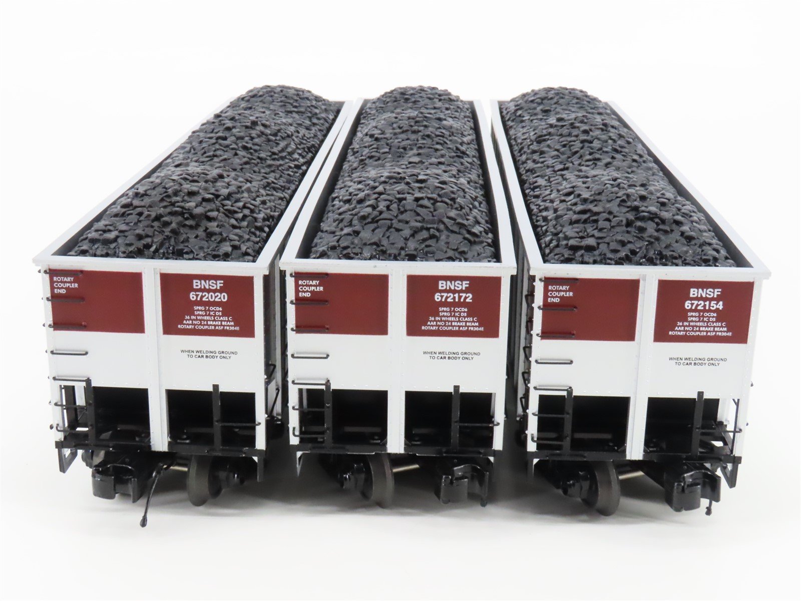 O Gauge 3-Rail MTH 20-90741 BNSF Railway Coalporter Hopper w/ Load 6-Car Set