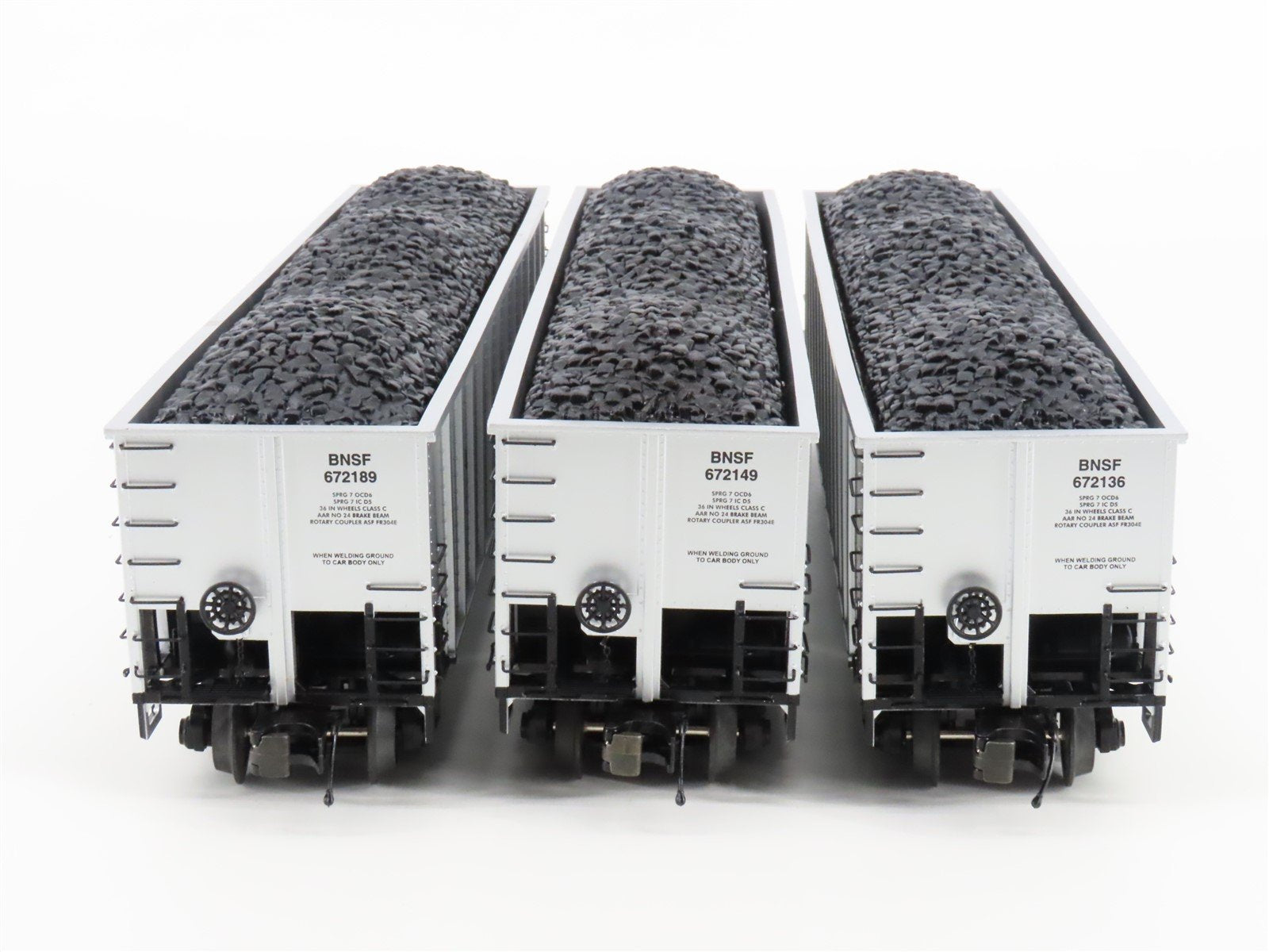 O Gauge 3-Rail MTH 20-90741 BNSF Railway Coalporter Hopper w/ Load 6-Car Set