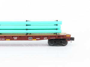 O Gauge 3-Rail MTH 20-90774 NS Norfolk Southern Flat Car w/ Pipe Load 6-Car Set