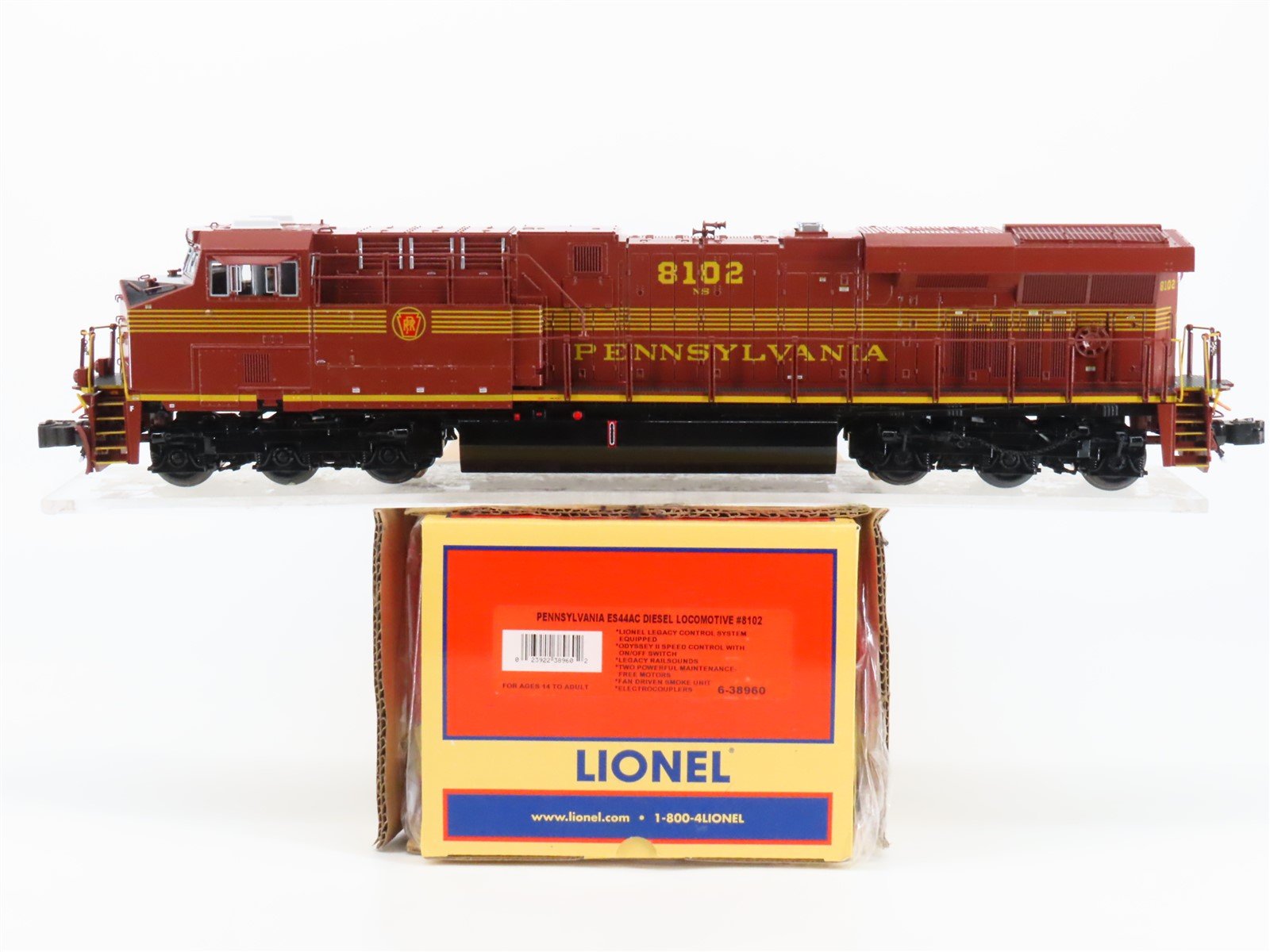 O 3-Rail Lionel 6-38960 NS Pennsylvania Heritage ES44AC Diesel #8102 wLegacy